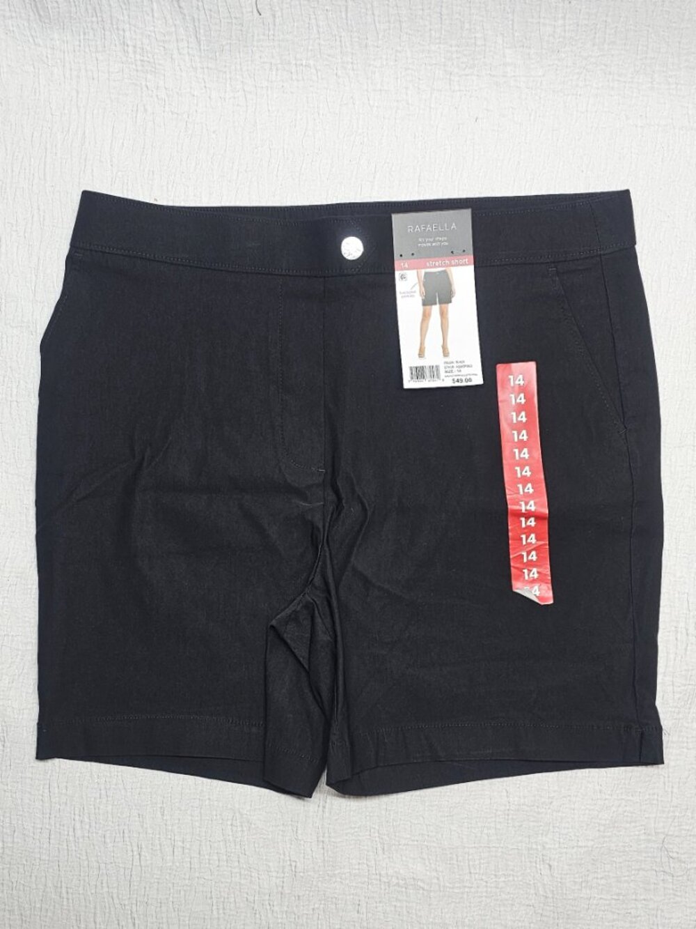Rafaella Women's Stretch Pull On Shorts Black - Picture 5 of 10